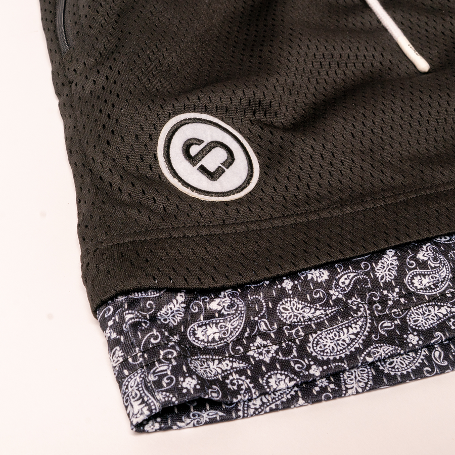 Signature Shorts - Black Paisley